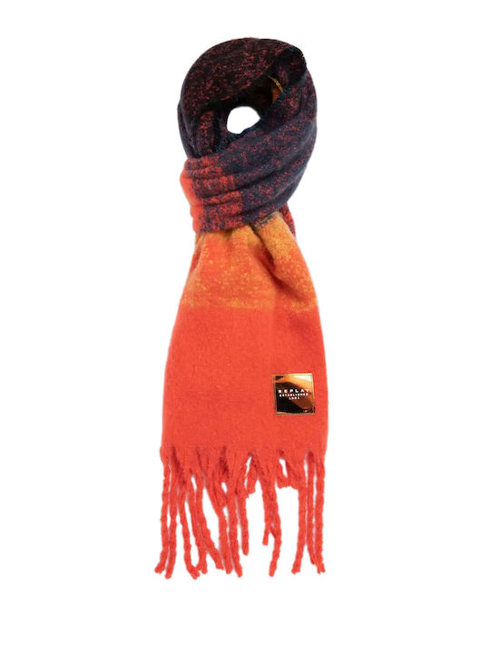 Replay Women's Wool Scarf Red