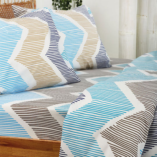 Whitegg Sheet Sets Queen with Elastic 165x200+32cm. Ba121 2 4pcs