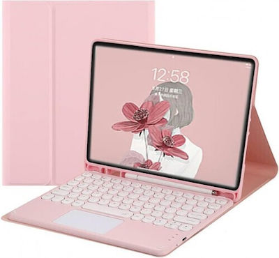 Flip Cover with Keyboard English US Pink Apple iPad 10.2" (19/20/21) 46121