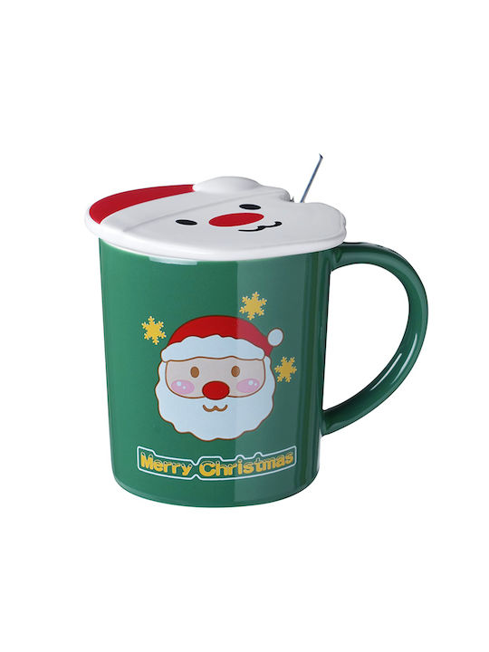 Etoile Christmas Mug Ceramic Green