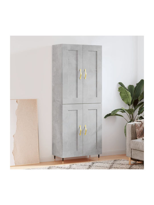 Closet Офис Γκρι Σκυροδέματος 69.5x34x180см