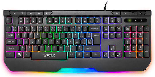 Yenkee YKB 3150 Brutus Gaming Πληκτρολόγιο με RGB φωτισμό (Αγγλικό US)