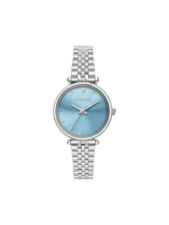 Oui & Me Watch with Silver Metal Bracelet