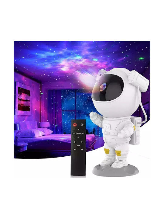 Kids Led Rotating Projector Lamp White