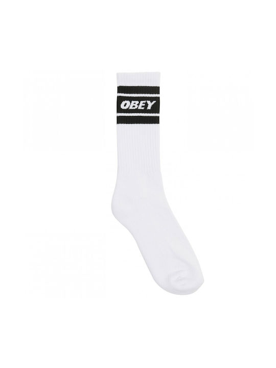 Obey Herren Gemusterte Socken White/Black 1Pack