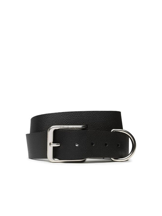 Calvin Klein Round Мъжки Колан Черен