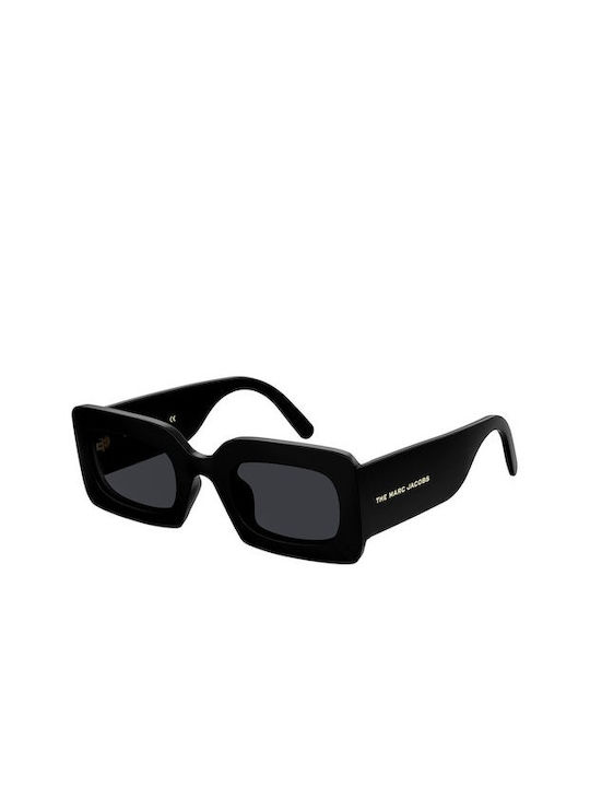 Marc Jacobs Women's Sunglasses with Black Plastic Frame and Black Lens MARC488/N/S 2M2