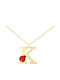 Ios Gold Plated Silver Chain Kids Necklaces Monogram MG127