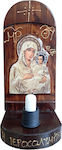 Eikona Image Holy Mary Wooden 25x11cm