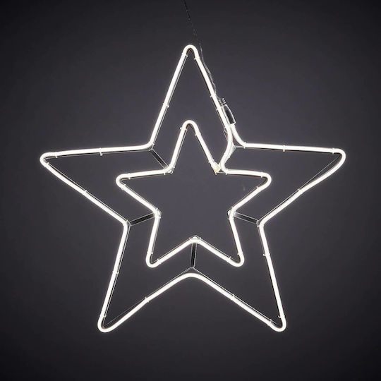 Lucas Crăciunesc Decorativ Suspendata Stea cu lumină LED Plastic 1buc
