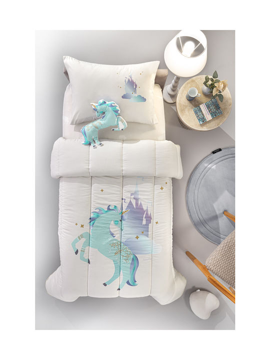 Saint Clair Kids Duvet Single Pinto Aqua 160x220cm