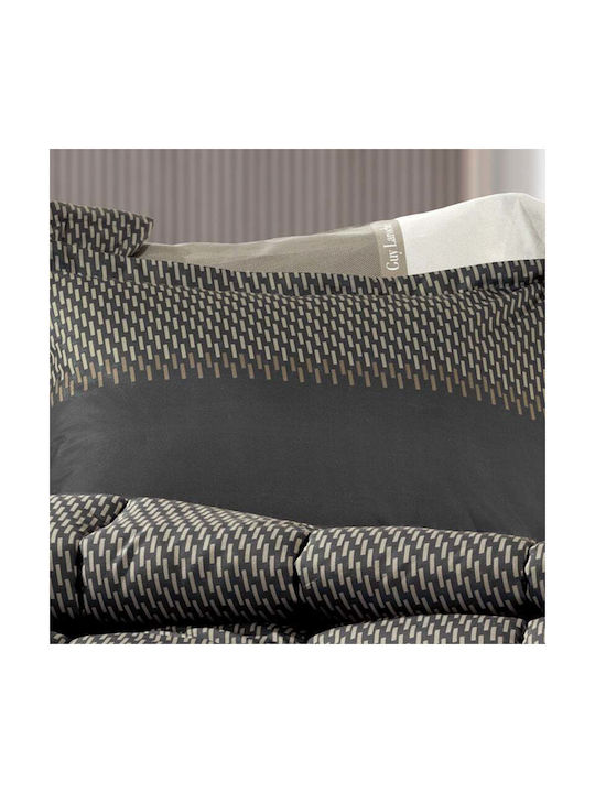 Guy Laroche Dallas Σετ Μαξιλαροθήκες Oxford Choco 50x70εκ.