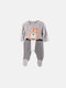 Dreams Baby Bodysuit Long-Sleeved Grey