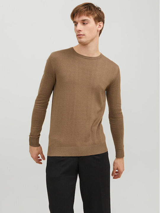 Jack & Jones Πουλόβερ Μακρυμάνικο Καφέ
