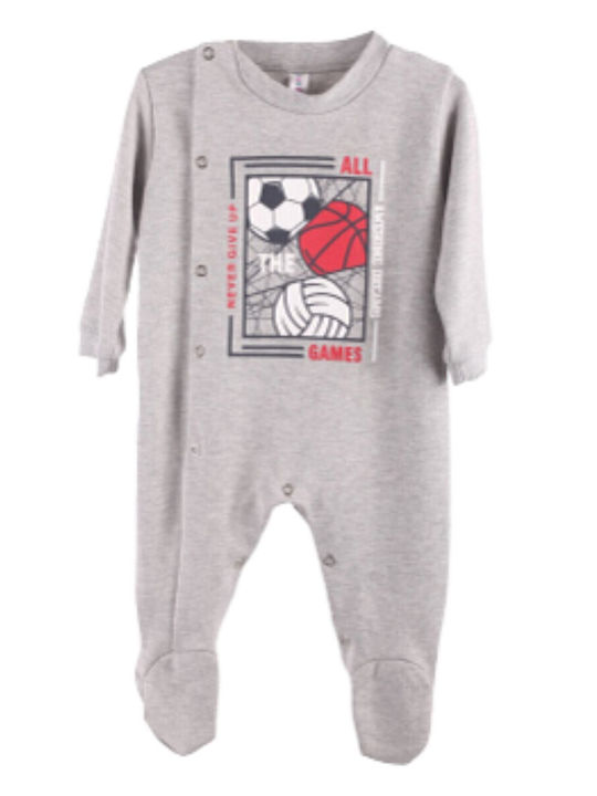 Dreams Baby Bodysuit Long-Sleeved Grey