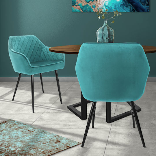 Armchairs Dining Room 2pcs Turquoise Armchairs Dining Room 2pcs Turquoise