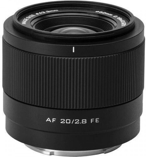 Viltrox Full Frame Camera Lens AF 20mm f/2.8 Wide Angle for Sony E Mount Black