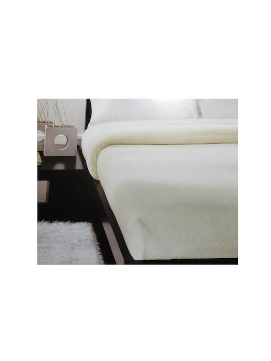 Manterol Casa Chic Colour Κουβέρτα Ισπανίας Fleece Υπέρδιπλη 230x230εκ. Πορτοκαλί