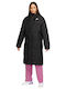 Sportswear Women's Short Puffer Jacket for Winter Black