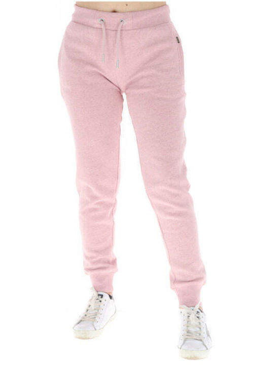 Superdry Παντελόνι Γυναικείας Φόρμας Ροζ