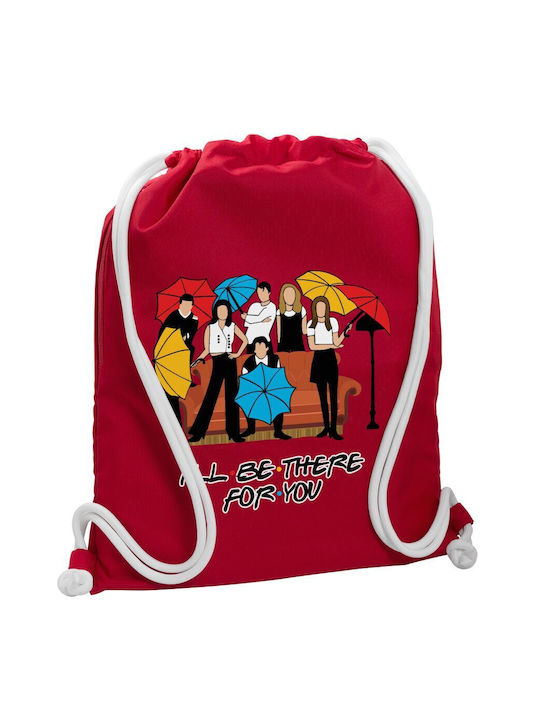 Koupakoupa Friends Cover Gym Backpack Red