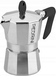 Pedrini Espressokocher Für Den Herd 6 Tassen Silber
