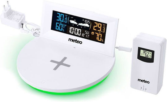 Meteo SP94 Wireless Digital Weather Station Tabletop White