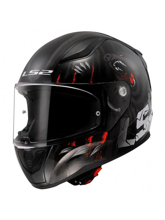 LS2 Rapid II Ff353 Claw Black Motorradhelm Volles Gesicht ECE 22.06 1300gr