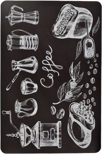 Tpster Plastic Placemat Black 43x28cm