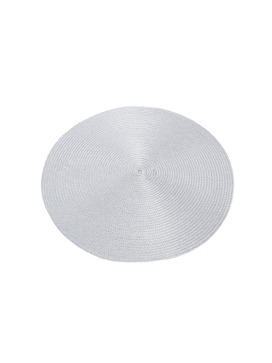 Tpster Round Plastic Placemat Gray 38cm