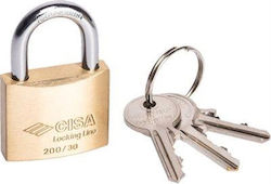 Cisa Vorhängeschloss mit Schlüssel 25mm
