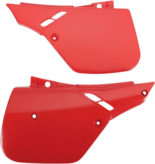 UFO Motorrad Seitenverkleidung für Honda CR 125 Rot 2Stück