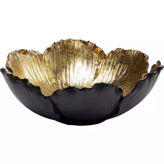 Kare Design Dekorative Schüssel Aluminium Schwarz 25x25cm 1Stück