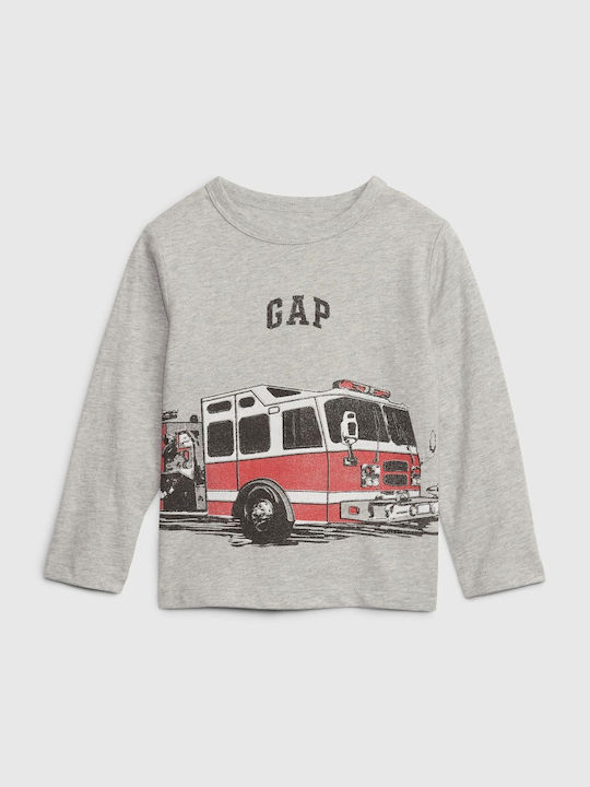 GAP Kinderhemd Langarm Gray