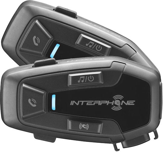 Interphone U-com Διπλή Ενδοεπικοινωνία για Κράνος Μηχανής με Bluetooth
