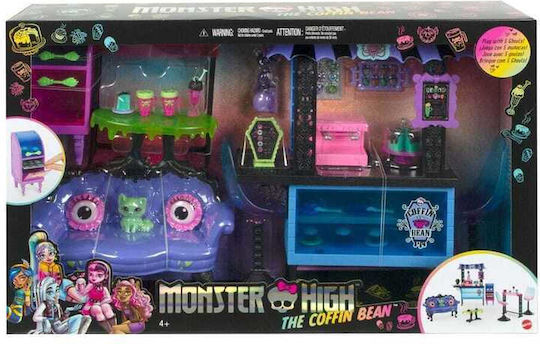 Mattel The Coffin Bean Cafe Lounge Σετ Κούκλας Monster High για 4+ Ετών