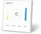 Eurolamp Χωνευτός Διακόπτης Dimmer με Πλαίσιο Ταινία LED Περιστροφικός σε Λευκό Χρώμα