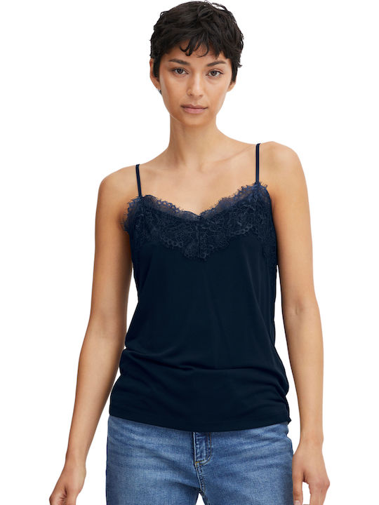 ICHI Women's Lingerie Top Navy Blue