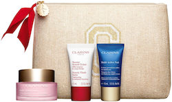 Clarins Multi Active Seturi de Îngrijire a Pielii pentru Moisturizing cu Lip Balm , Face Cream și Toiletry Bag 50ml