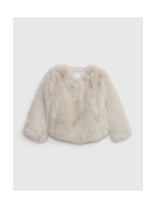 GAP Kids Fur Coat Beige