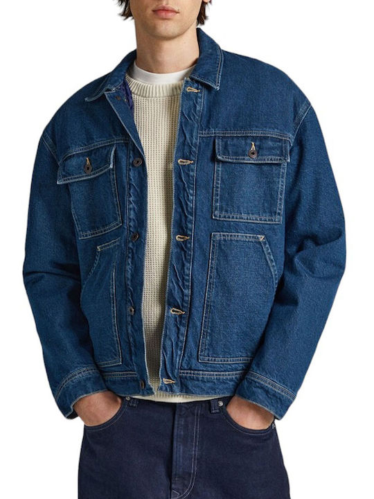 Pepe Jeans Herren Winter Jacke Lässig Blau