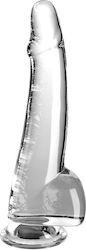 Pipedream Balls Realistisches Dildo mit Hoden und Saugnapf Transparent 25cm