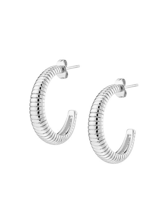 Oxzen Earrings Hoops made of Steel