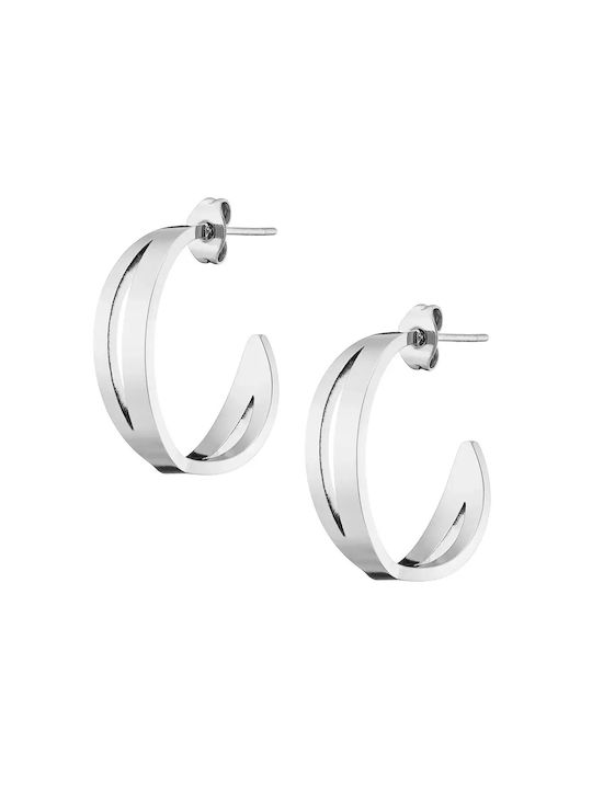 Oxzen Earrings Hoops made of Steel