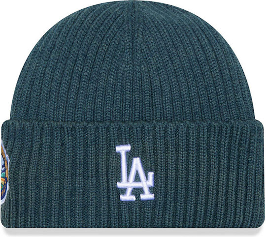 La Dodgers Ribbed Beanie Cap Green