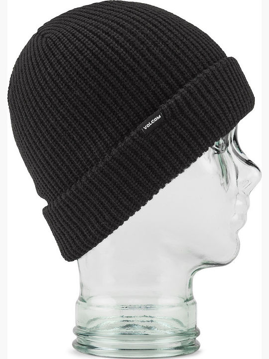 Sweep Beanie Unisex Σκούφος Πλεκτός σε Μαύρο χρώμα