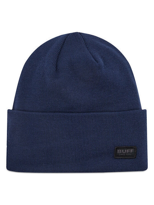 Buff Niels Knitted Beanie Cap Navy Blue