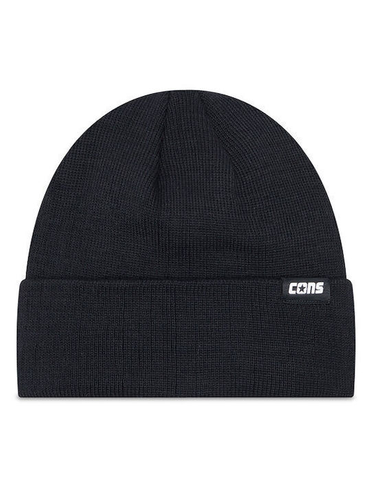 Converse Beanie Unisex Beanie Gestrickt in Schwarz Farbe