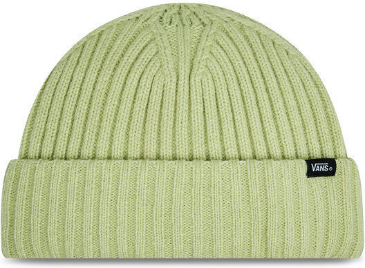 Shallow Cuff Knitted Beanie Cap Green