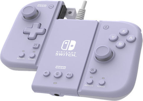 Hori Split Pad Compact Attachment Set Ενσύρματο Gamepad για Switch Lavender